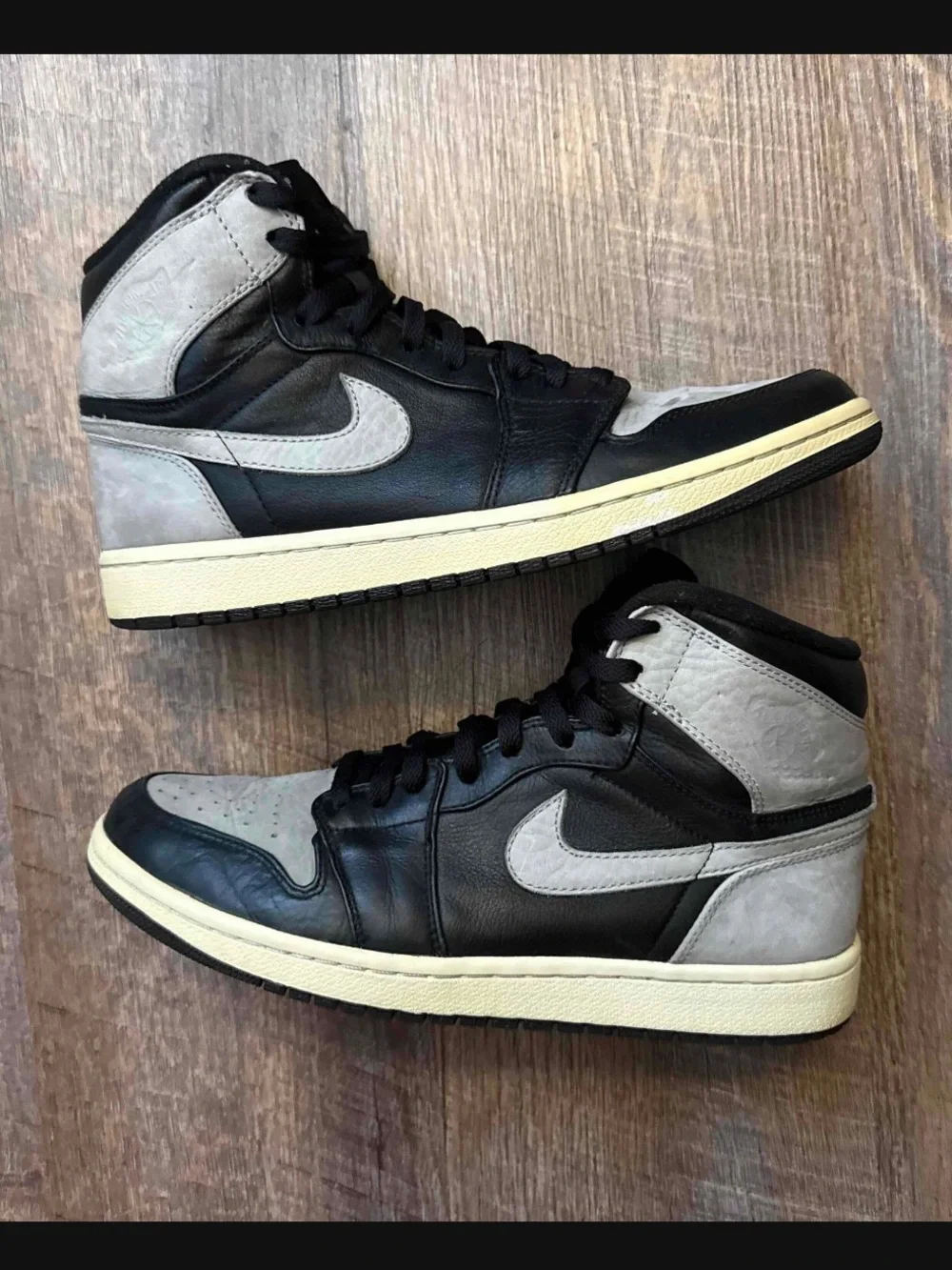 Nike Air Jordan 1 Retro Shadow 2009 Grey Black Men’s Size 9.5 Sneakers Shoes